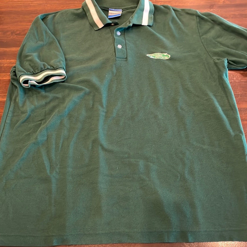 Counter culture polo green XL